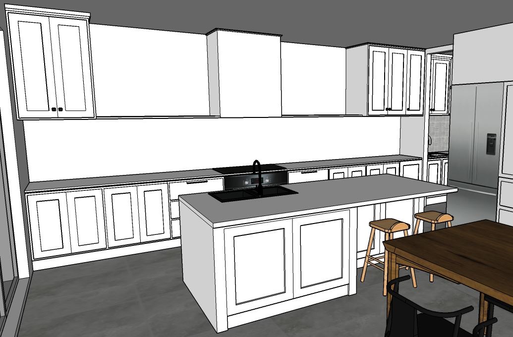 SketchUp kitchen design - Graphic Design Courses